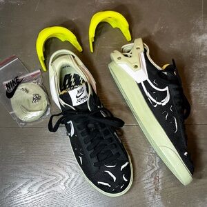 Nike 2022 Acronym x Blazer Low Black Olive Aura US 5.5